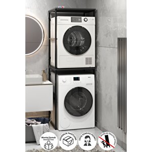 Çamaşır Makinesi Dolabı Kurutma Makinesi Dolabı Metal Banyo Dolabı Seda Antrasit