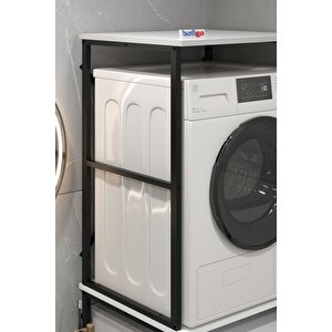 Çamaşır Makinesi Dolabı Kurutma Makinesi Dolabı Metal Banyo Dolabı Seda Beyaz