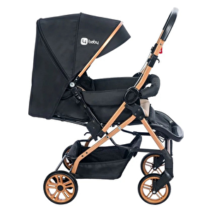 Energy Siyah Gri Çift Yönlü Bebek Arabası