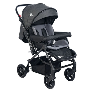 Energy Siyah Antrasit Çift Yönlü Bebek Arabası Siyah Antrasit