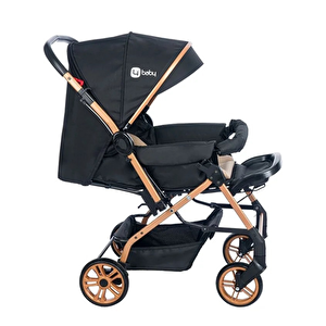 Energy Siyah Antrasit Çift Yönlü Bebek Arabası Siyah Antrasit