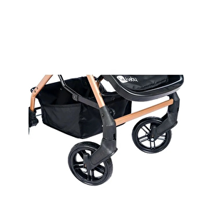 Energy Siyah Antrasit Çift Yönlü Bebek Arabası