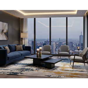 Most Marmoris Siyah %100 Mdf Orta Sehpa Set (evi̇ni̇ze Tesli̇m) Siyah