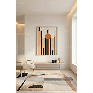 Minimalist Gün Batımı 1. Kalite Ahşap Çerçeveli Dekoratif Tablo – Tekli-50x70 50x70 cm