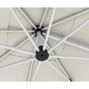 Mykonos Alümi̇nyum Gövdeli̇ Bahçe Şemsi̇yesi̇ (antrasi̇t) Ayak Dahi̇l