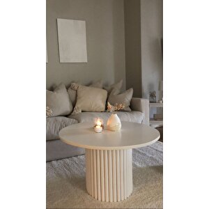 Most Bohem Orta Sehpa Aytaşı 2'li Set %100 Ahşap 85 Cm. Çap (evi̇ni̇ze Tesli̇m) Aytaşı