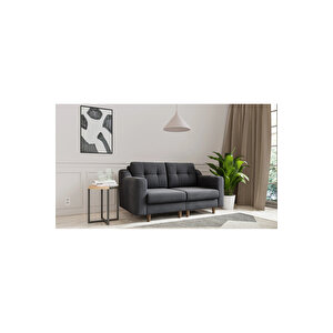 Robin Modüler Ikili Koltuk - Kadife - Gri