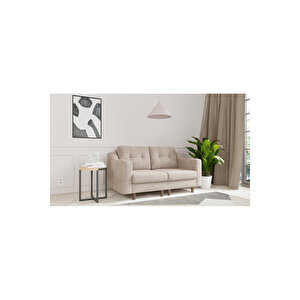 Robin Modüler Ikili Koltuk - Kadife - Krem