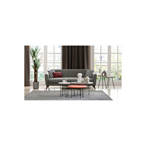 Mona Line Üçlü Koltuk - Gri