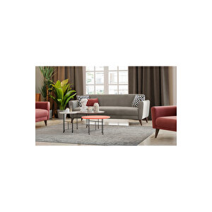 Mona Line Üçlü Koltuk - Gri