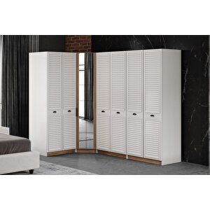 Dras 7 Kapılı Köşe Yatak Odası Takımı