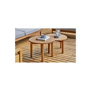 Garden Brenna Iroko Sehpa - Küçük