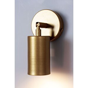 Sarı Eskitme Tekli Metal Spot Aydınlatma, El Yapımı Aplik, Sarı Sarı