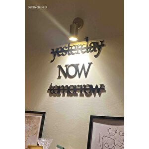 Sarı Eskitme Tekli Metal Spot Aydınlatma, El Yapımı Aplik, Sarı