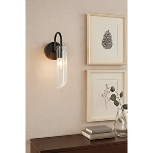 Roma Cam Aplik, Antik Bronz, Siyah