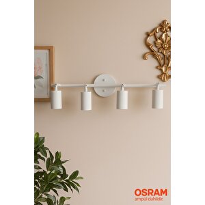 4'lü Spot Gu10 Ampül Dahil Eslitme Aplik