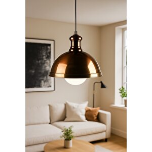 Bronz Vintage Avize Tekli Sarkıt Salon Mutfak Kuaför Lamba Aydınlatma Dükkan Mağaza Avizeleri