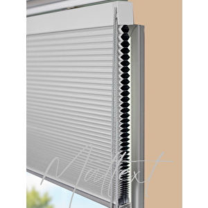 Gri  25mm Blackout Honeycomb Perde 110x240 cm