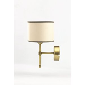 Abajur Şapkalı Aplik Eskitme Sarısı