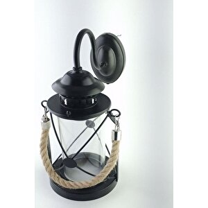 Halatlı Gemici Aplik Siyah