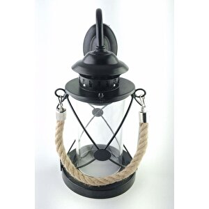 Halatlı Gemici Aplik Siyah