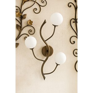 Dallı Aplik Bronz Eskitme