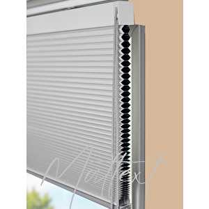 Gri  25mm Blackout Honeycomb Perde 110x210 cm