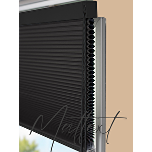 Siyah  25mm Blackout Honeycomb Perde 80x150 cm