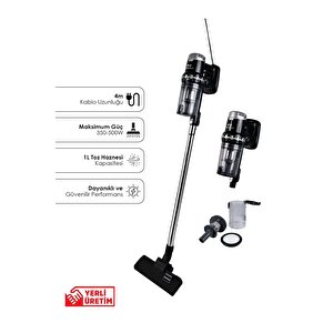 Cb-107c Çok Fonksiyonlu Buharlı Temizlik Makinası / Ek200 Torbasız Kablolu Dikey Süpürge