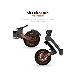 Yadea-g10 Elektrikli Scooter 800w-1200w Güç – 50km Menzil, Dokunmatik Ekran, Çift Süspansiyon