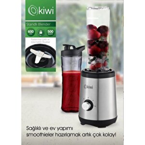 Ksb 2240 Standlı Paslanmaz Çelik Blender - Moothie Blender 600 Ml Bardaklı