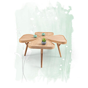 İnci Orta Sehpa Meşe Meşe