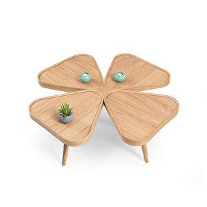 İnci Orta Sehpa Meşe Meşe