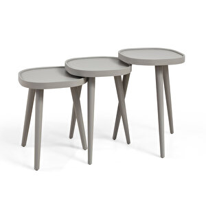 Polen Kare Üçlü Zigon Sehpa