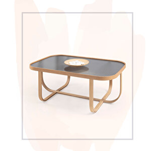 Tual Camlı Orta Sehpa