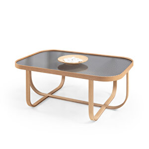 Tual Camlı Orta Sehpa