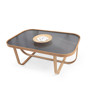 Eymense Tual Camlı Orta Sehpa