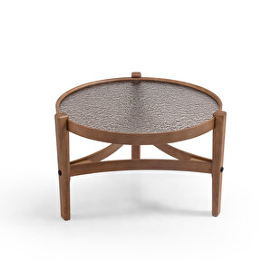 Eymense Ren Füzyon Camlı Yan Sehpa