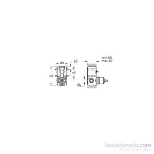 A41949 Minibox Ankastre Sıva Altı Banyo Bataryası