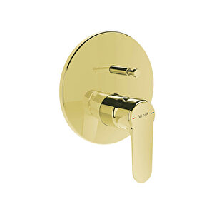 A4272774 Root Round Ankastre Banyo Bataryası, Soft Altın