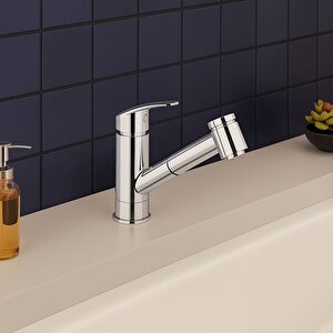 A41864 Harmony A41864 Pull Out Spiralli Mutfak Bataryası, Krom