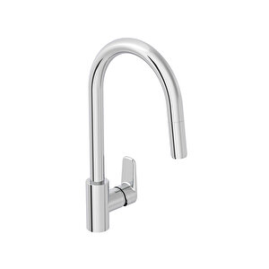 A43445 Flow Soft Pull Out Eviye Bataryası, Krom