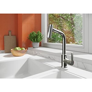 A42146 Masterline Pull-out Eviye Bataryası, Krom