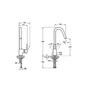 Root Round Krom Eviye Eviye Bataryası A42742