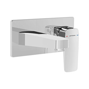 A42738 Root Square Ankastre Lavabo Bataryası, Krom