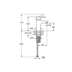 Flow Soft Krom Lavabo Bataryası A42988