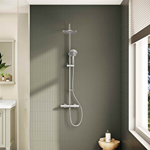 Artema A47200 Aquaheat Joy 220 Krom Duş Seti, Krom