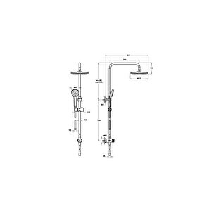A4579836 Joy 3c Duş Seti, Mat Siyah