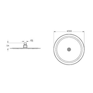 A45674 Lite Lc 300 Mm Duş Başlığı, Krom
