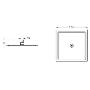 A45673 Lite Ls 300 Mm Duş Başlığı, Krom